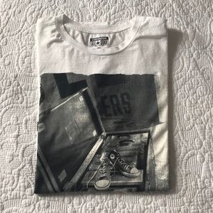 Converse White and Gray Graphic Tee